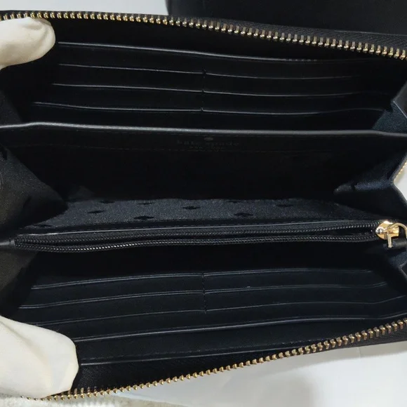 Kate Spade Black Tote with Gold Accents